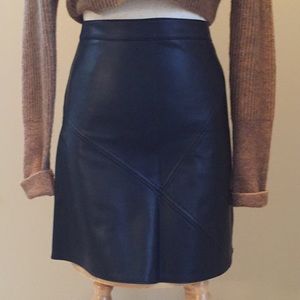 Black Leather Zara Skirt
